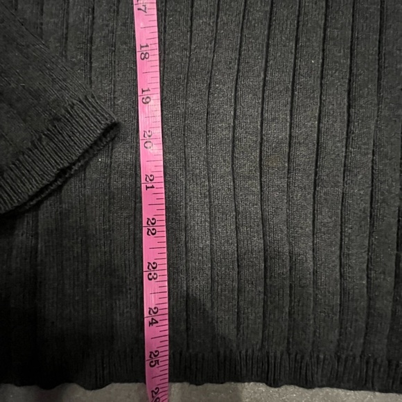[M]Calvin Klein Jeans Gray Zip Up Ribbed Cotton Knit Sweater 1/4 Zip - Picture 6 of 8